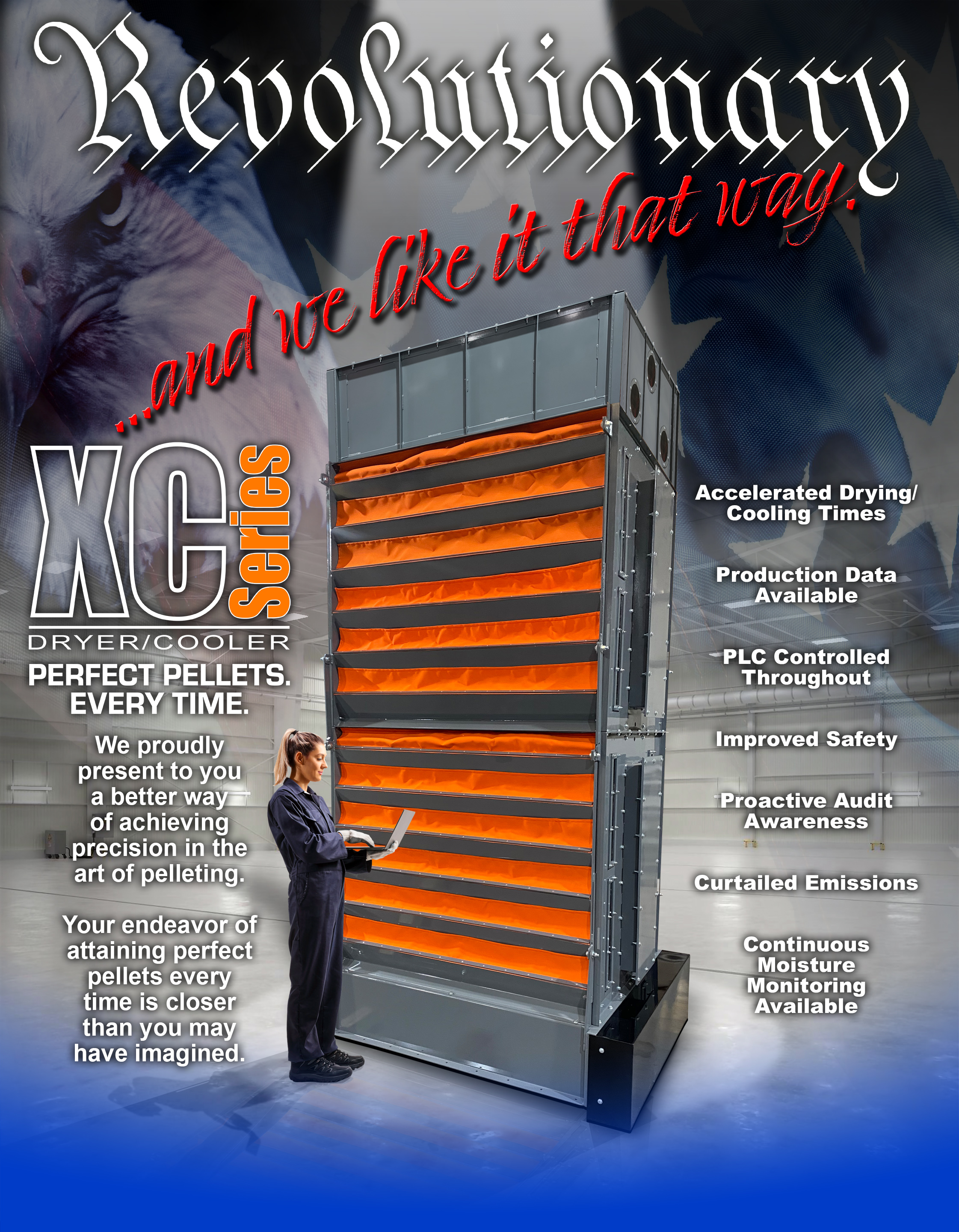 Your Most Trusted Partner in Industrial Dehydration - REVOLUTIONARY - XC Series Dryer/Coolers from MCS